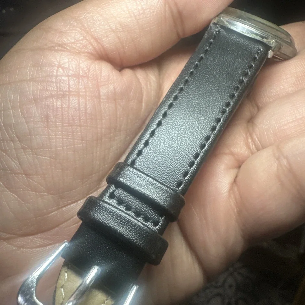 Working VTG 1967 Timex Marlin Dot-Dash Manual Wind Rare Watch 33mm -Bad Crystal